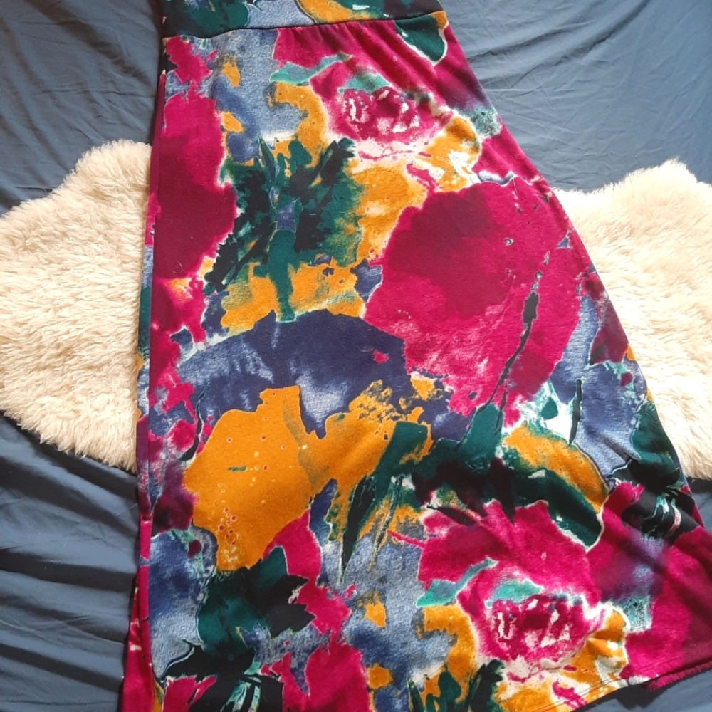 Boho multicolour maxi skirt